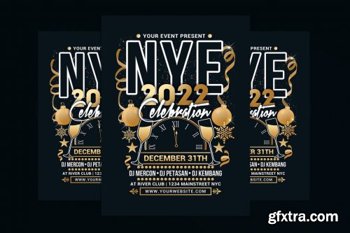 New Year 2022 Flyer Template