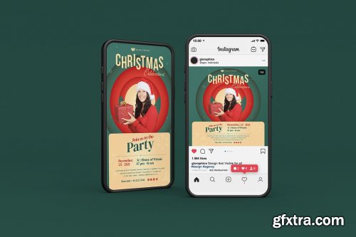 Christmas Celebration Flyer Set