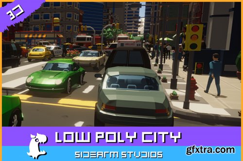 Unity -  LOW POLY - City Pack v0.8 