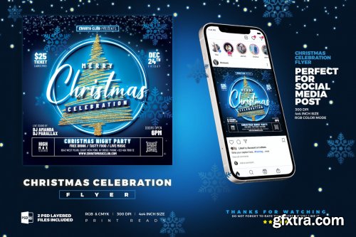  Merry Christmas Celebration Flyer