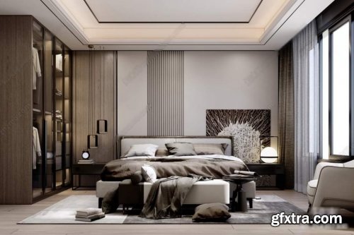 Interior Bedroom Scene Sketchup by Cuong Covua