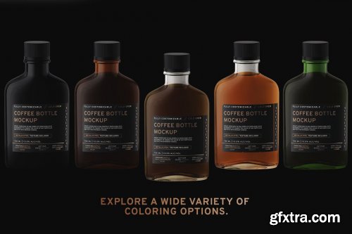 CreativeMarket - Coffee/Flask Bottle Mockup 4391994