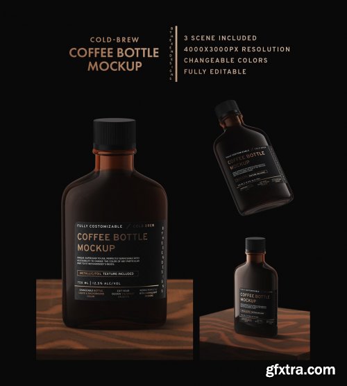 CreativeMarket - Coffee/Flask Bottle Mockup 4391994