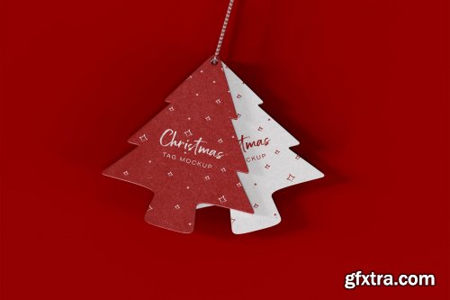 Christmas Tags Mockup