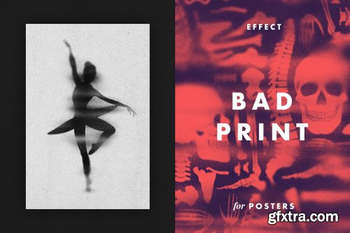 CreativeMarket - Bad Print Effect for Posters 6761509