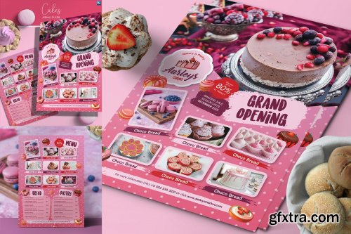 Cakes Menu Flyer