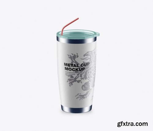 Stainless Steel Travel Cup Mockup