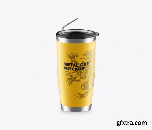 Stainless Steel Travel Cup Mockup