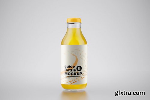 Orange Juice Bottle Mockup