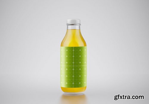 Orange Juice Bottle Mockup