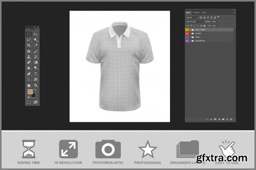 Polo T-shirt Mockup