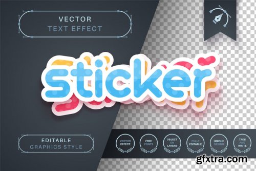 Text Style Effect vector vol 2