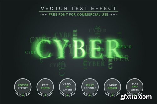 Text Style Effect vector vol 3