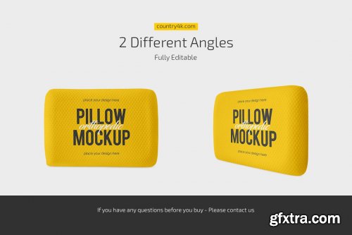 CreativeMarket - Orthopedic Pillow Mockup Set 6732562