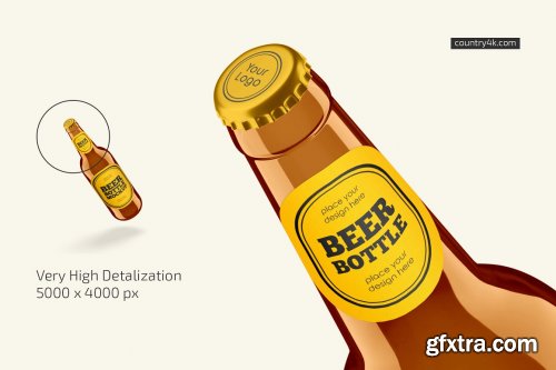 CreativeMarket - Beer Bottle Mockup Set 6597185