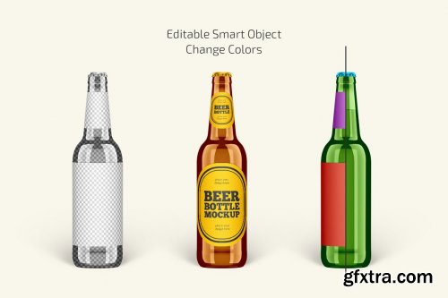 CreativeMarket - Beer Bottle Mockup Set 6597185