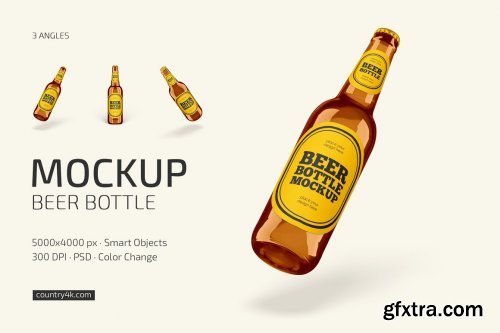 CreativeMarket - Beer Bottle Mockup Set 6597185