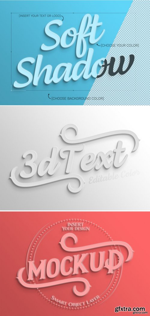 Simple White 3D Text Effect 322108186 