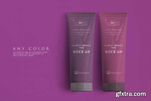 CreativeMarket - Cosmetic Tube Mockup 3054807