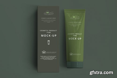 CreativeMarket - Cosmetic Tube Mockup 3054807