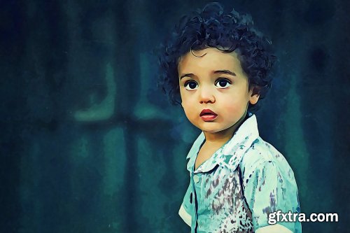 CreativeMarket - Oil Paint Portrait Effect 6489163