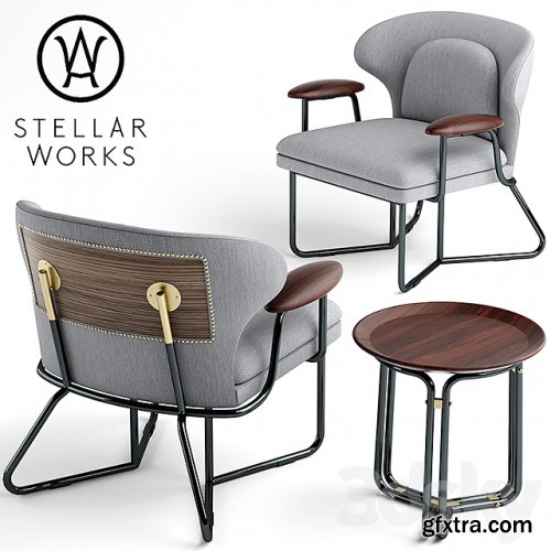  Armchair STELLAR WORKS CHILLAX LOUNGE CHAIR