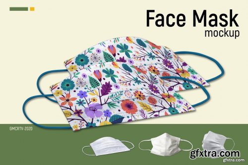 CreativeMarket - Face Mask Mockup Vr2 5003958