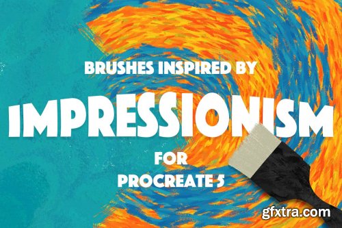 CreativeMarket - IMPRESSIONISM BRUSHES PROCREATE 5 4435848