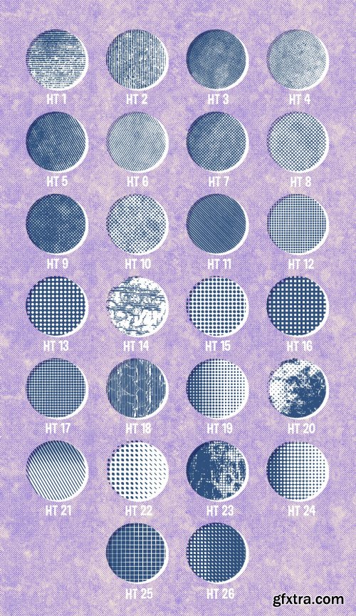 CreativeMarket - HALFTONE BRUSHES FOR PROCREATE 3628249