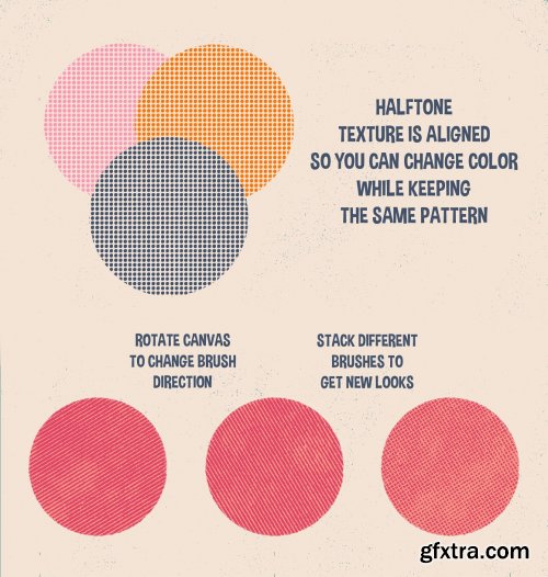 CreativeMarket - HALFTONE BRUSHES FOR PROCREATE 3628249