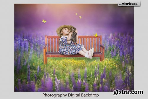 CreativeMarket - Park Bench Backdrops 5013302