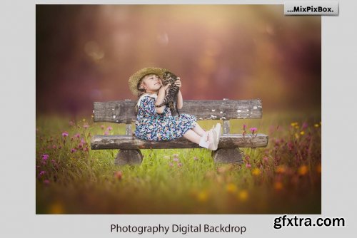 CreativeMarket - Park Bench Backdrops 5013302