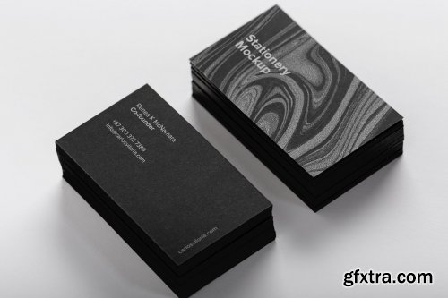 CreativeMarket - Black Business Cards Mockup 01 4498182