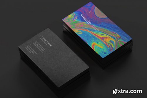 CreativeMarket - Black Business Cards Mockup 01 4498182