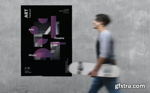 Art Fest Geometric Poster