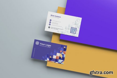 Colorful Business Card Mockup