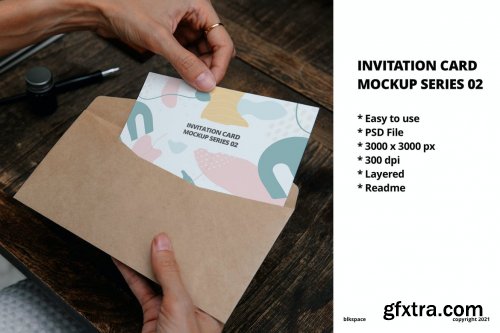 Invitation Card Mockup Series 02