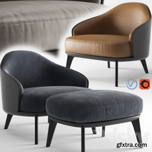 Minotti leslie armchair