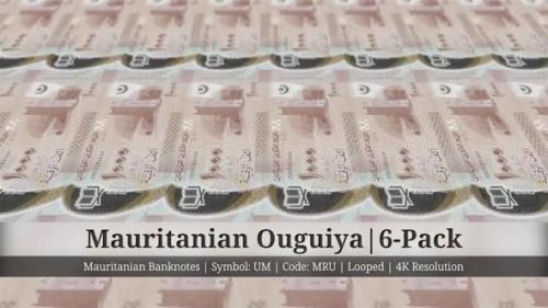 Videohive - Mauritanian Ouguiya | Mauritania Currency - 6 Pack | 4K Resolution | Looped - 35369242 - 35369242