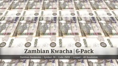 Videohive - Zambian Kwacha | Zambia Currency - 6 Pack | 4K Resolution | Looped - 35369247 - 35369247