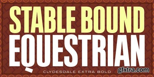 Clydesdale Font Family - 5 Fonts