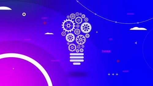 Videohive - Mechanical Infographic Bulb With Text - 35293213 - 35293213