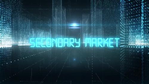 Videohive - Skyscrapers Digital City Economics Word Secondary Market - 35311080 - 35311080