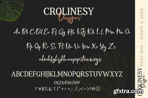 Crolinesy Daggaes - 3 Fonts