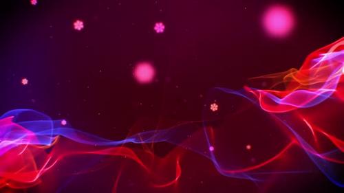 Videohive - Christmas Light Abstract Wavy Background - 35370031 - 35370031