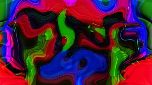 Videohive - Blue Green Red Futuristic Liquid Animation - 35370466 - 35370466