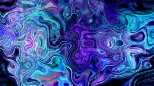 Videohive - Blue Cyan Color Abstract Silky Ink Liquid Animated Background - 35370469 - 35370469