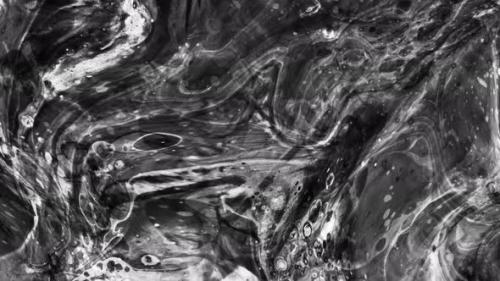 Videohive - Abstract Background Black White Color Water Paint Marble Liquid Animation - 35370470 - 35370470