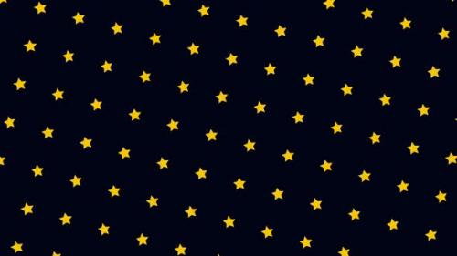 Videohive - Cute cartoon animation of the small stars moving upwards - 35289960 - 35289960