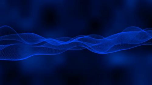 Videohive - Blue Digital Line Wave Animated Background - 35291822 - 35291822